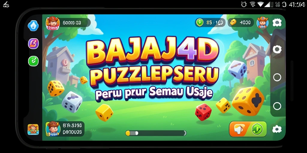Tampilan gameplay seru dari game Puzzle BAJAJ4D.