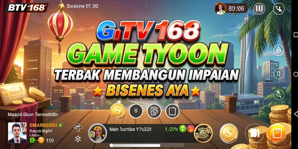 Tampilan gameplay BTV168 yang menarik dan interaktif.