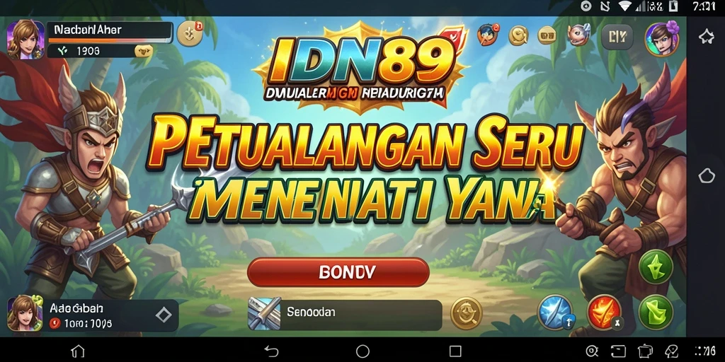 Tampilan gameplay menakjubkan dari IDN89 dalam suasana petualangan.