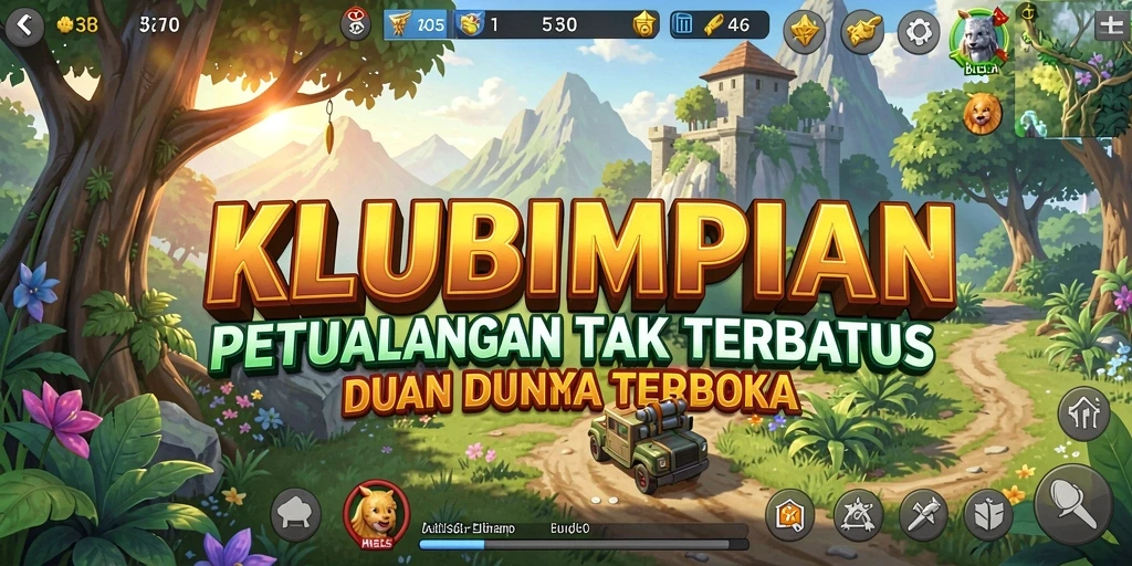 Menampilkan gameplay seru dalam dunia terbuka KLUBIMPIAN.