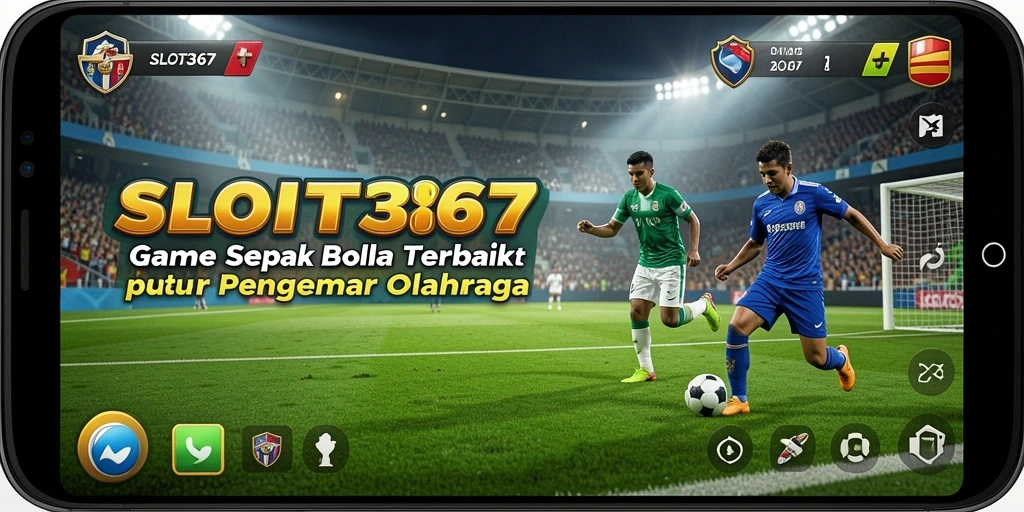 Tangkapan layar menampilkan momen seru dalam permainan sepak bola SLOT367.