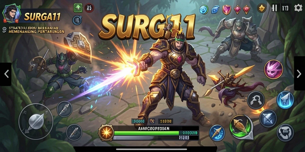 Tampilan gameplay menantang dari game strategi SURGA11